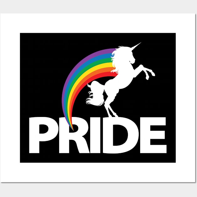 Awesome Pride Unicorn Wall Art by Nonstop Shirts